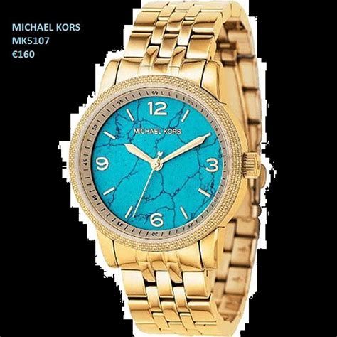 michael kors turquoise watch|Michael Kors turquoise face watch.